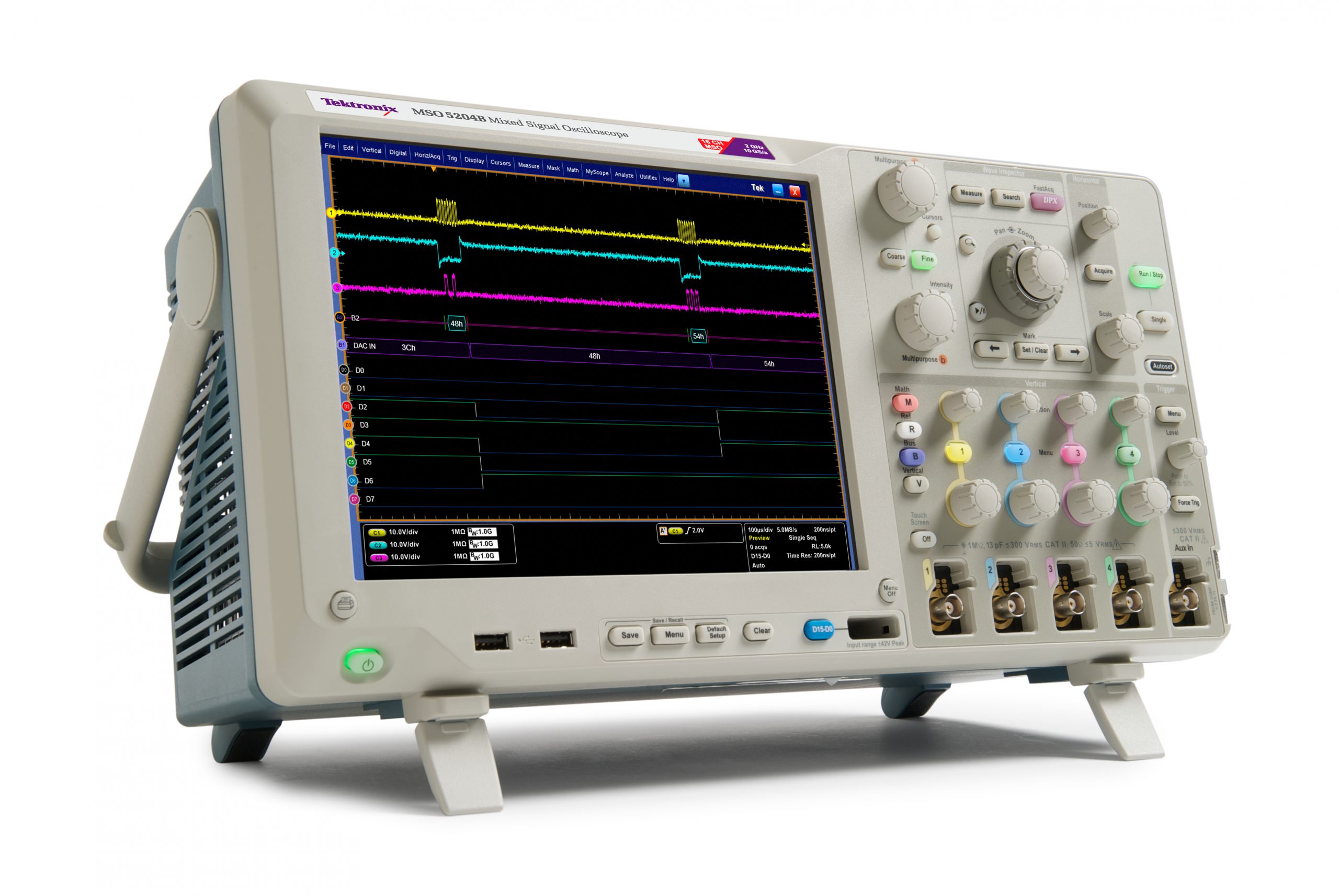 2 Series MSO Portable Mixed Signal Oscilloscope